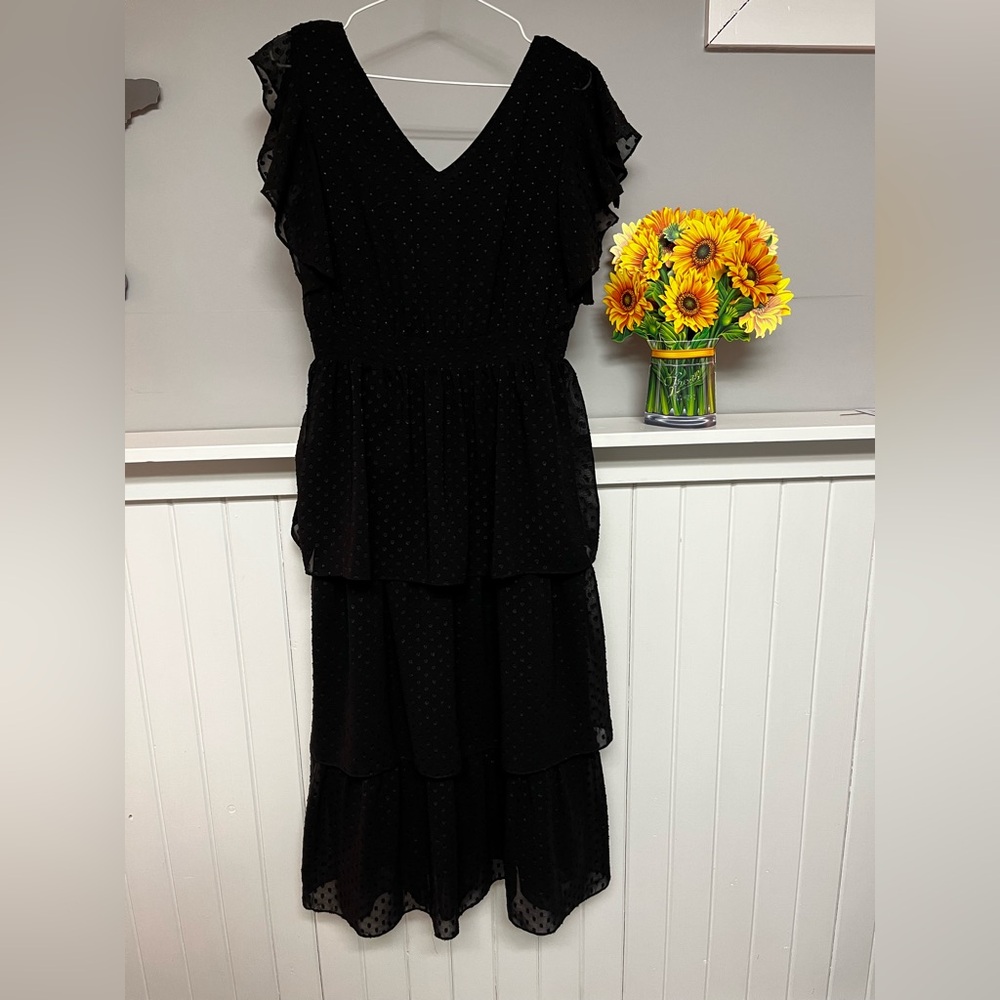 Ricki's Black Layered Midi Dress